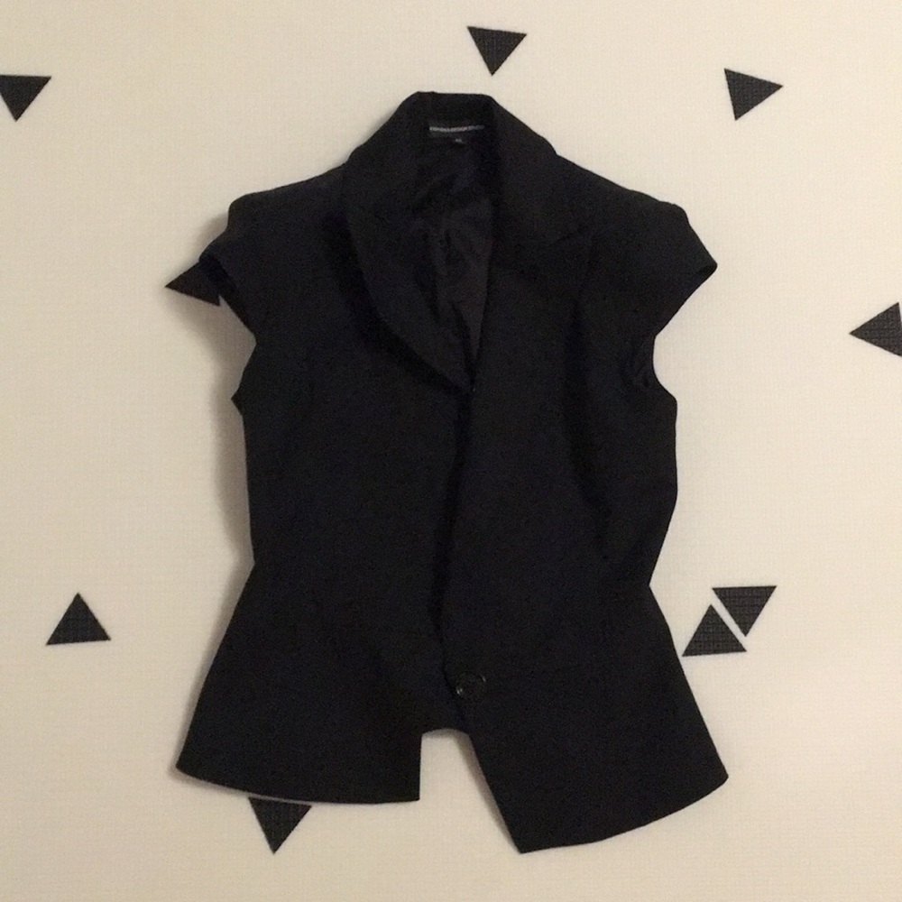 Express black short sleeve blazer